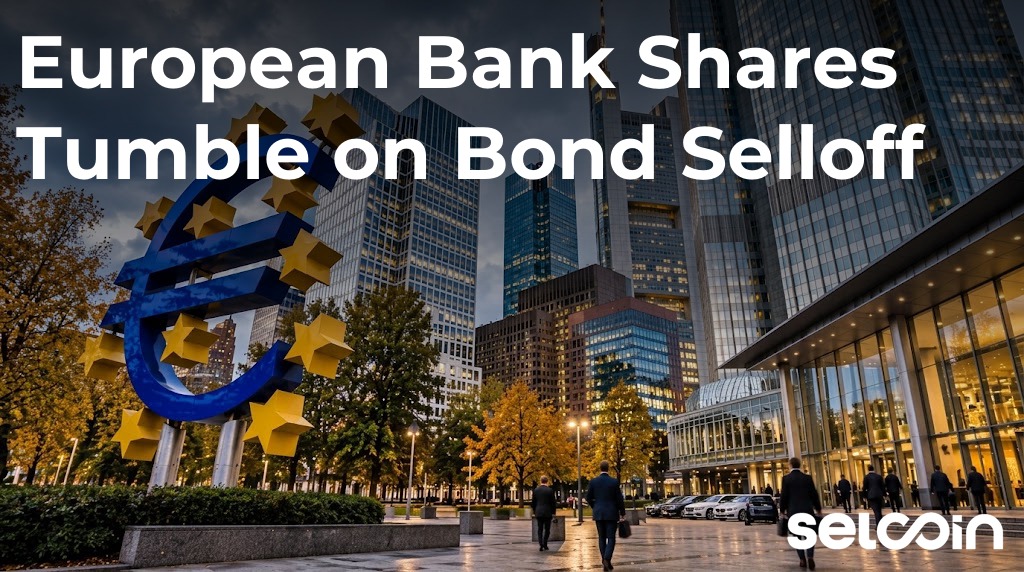 European Bank Shares Tumble on Bond Selloff