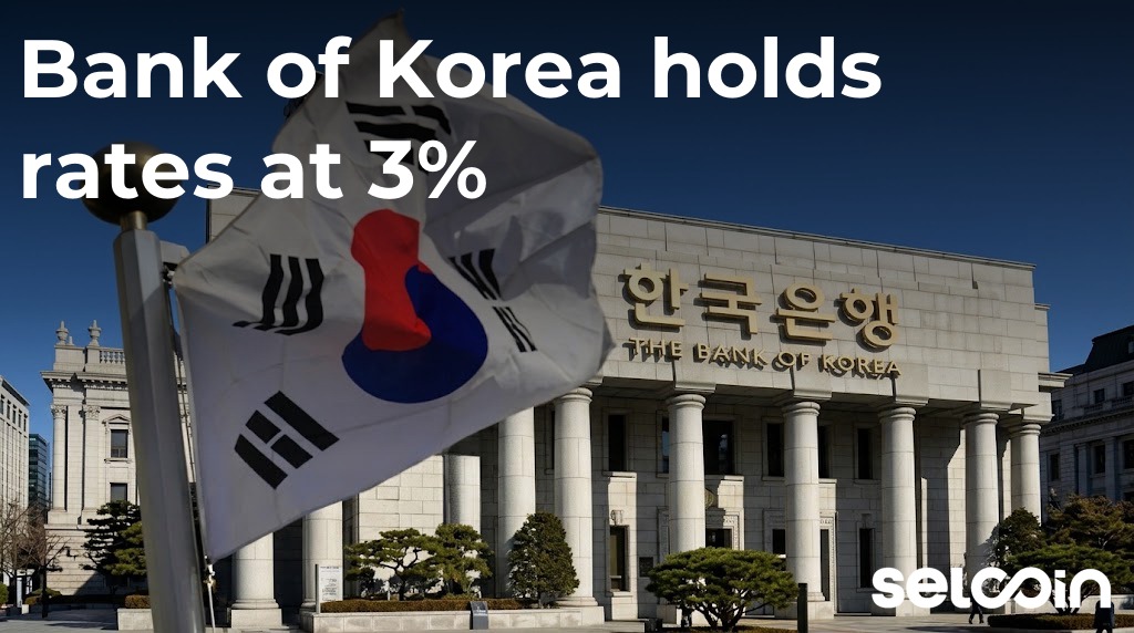 Bank of Korea holds rates at 3%