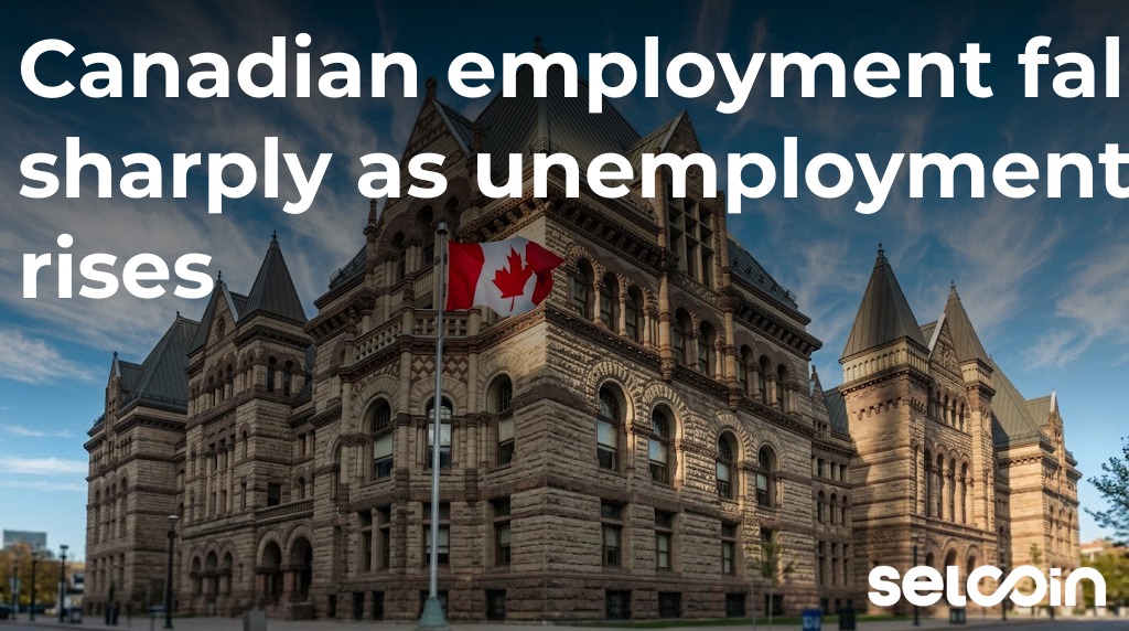 Canadian employment falls sharply as unemployment rises