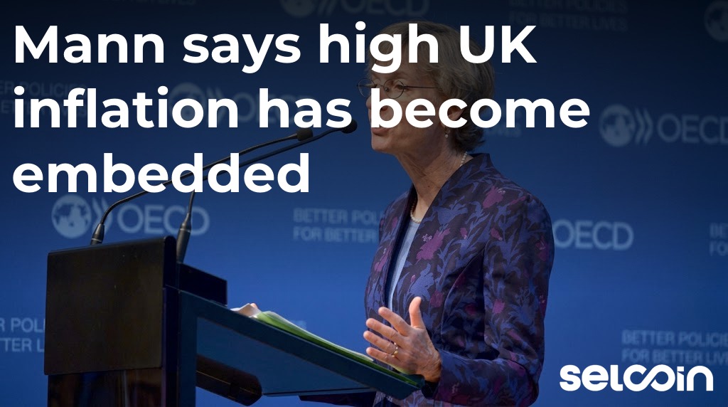 Mann says high UK inflation has become embedded