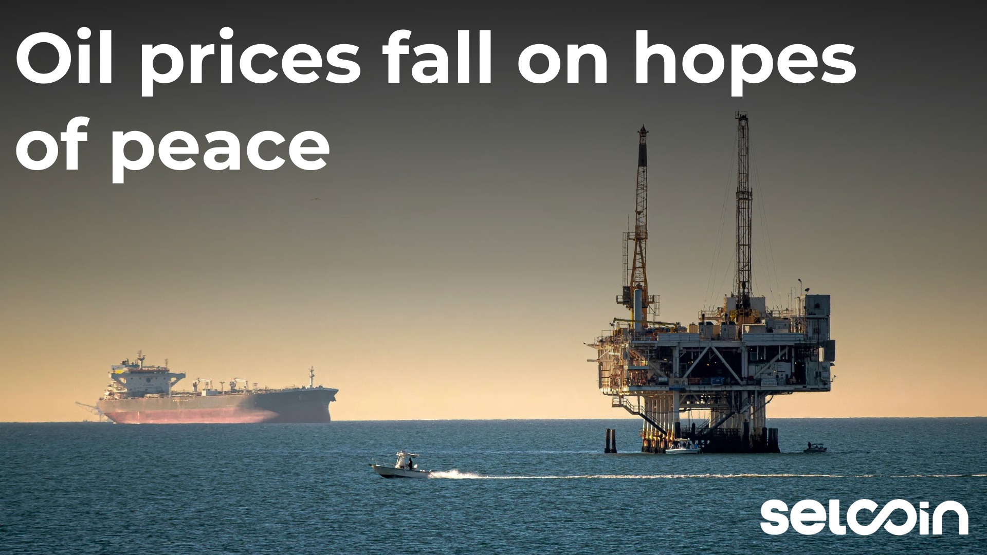 Oil prices fall on hopes of peace