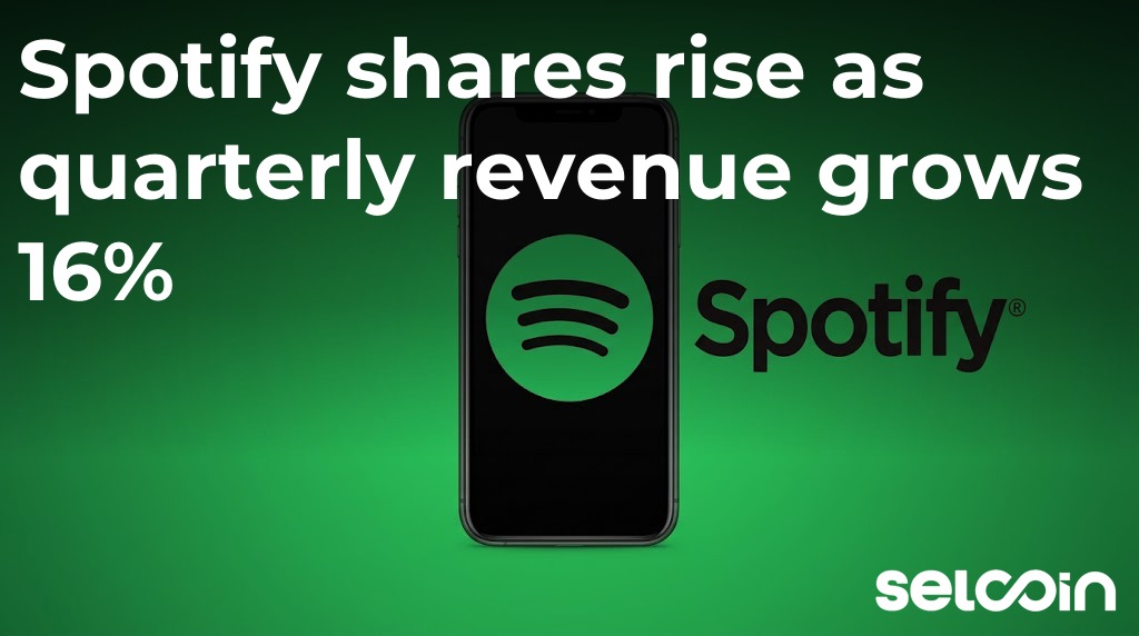 Spotify shares rise as quarterly revenue grows 16%