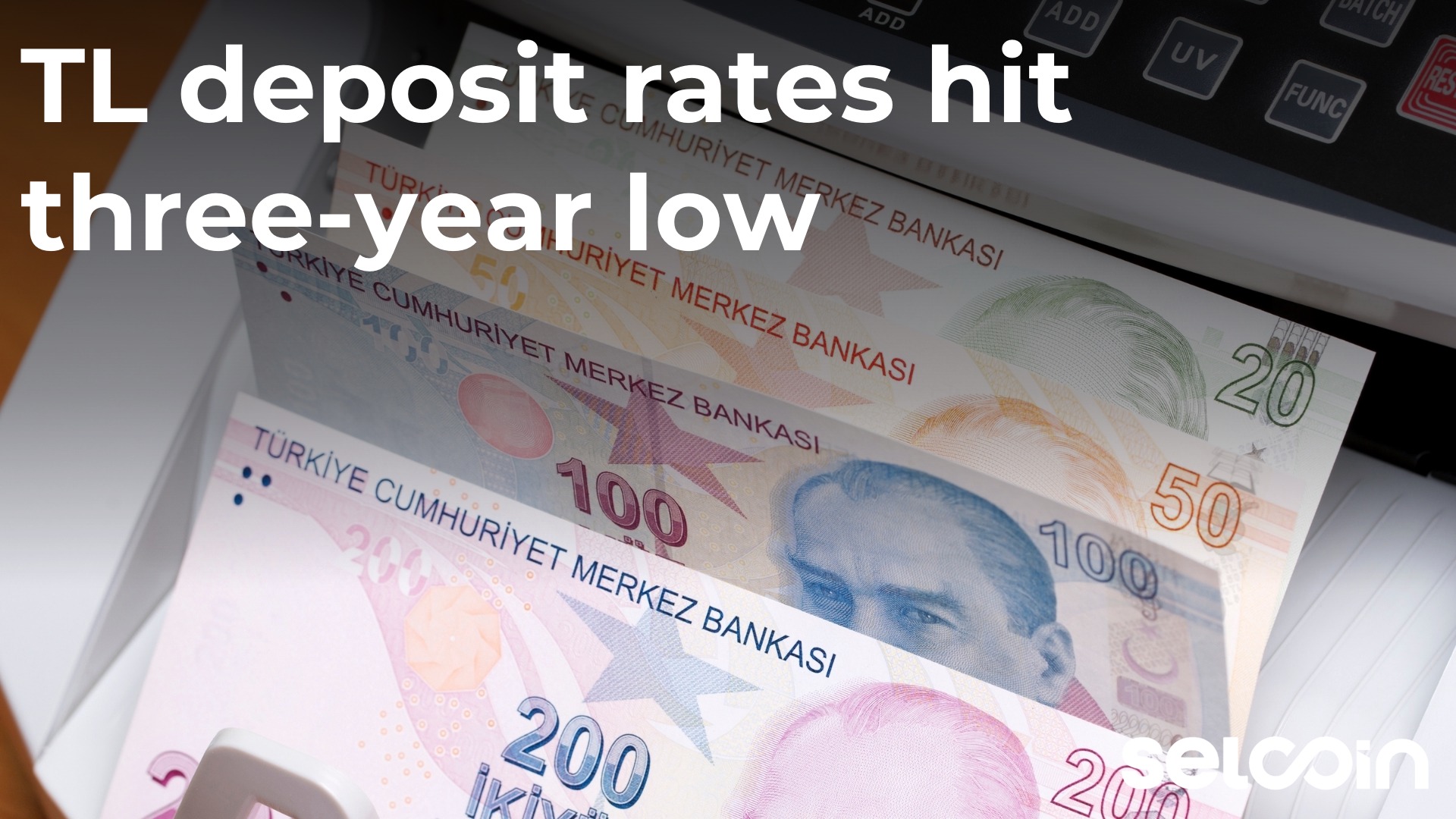TL deposit rates hit three-year low