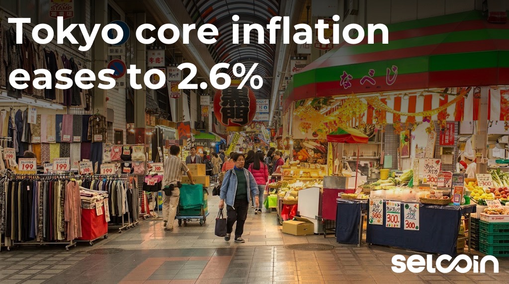 Tokyo core inflation eases to 2.6%